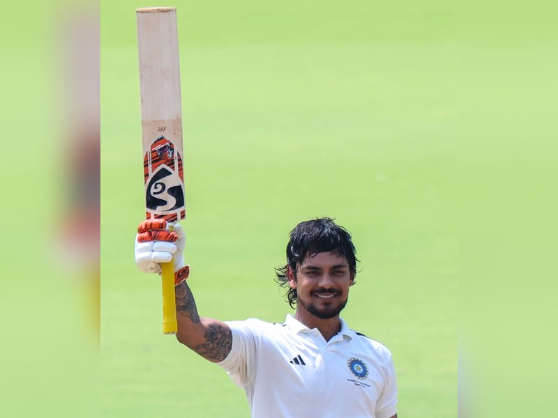 Ishan Kishan’s epic 270, Kumar Kushagra’s 101 propels East Zone to 708 against South Zone in the of the Duleep Trophy final at the MA Chidambaram Stadium in Chennai on Monday. Photo credit: IANS