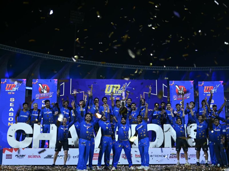 Rinku's Meerut Mavericks beat Bhuvneshwer's Lucknow Falcons to lift UPT20 trophy 