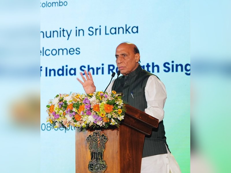 Indian community 'Sethu' between India and Sri Lanka: Defence Minister Rajnath Singh in Colombo
