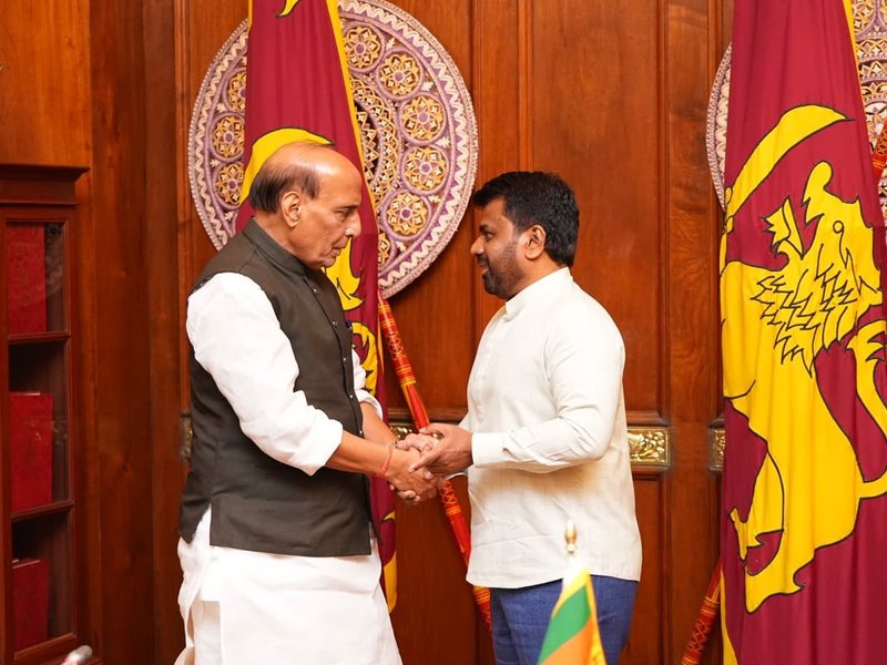 Rajnath Singh, Sri Lankan Prez Dissanayake reaffirm commitment to working together for regional security