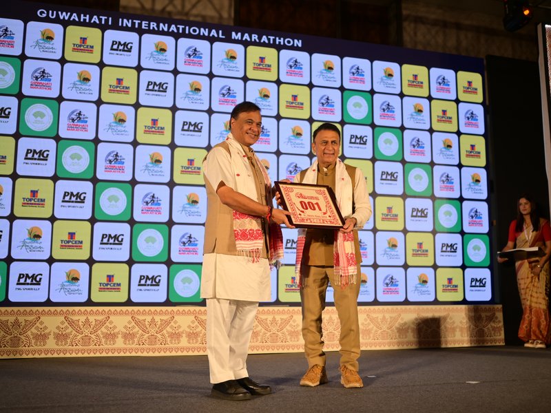 Sunil Gavaskar and Himanta Biswa Sarma launch Guwahati International Marathon; 12,000 runners expected for the race to be held in February 2027. 
