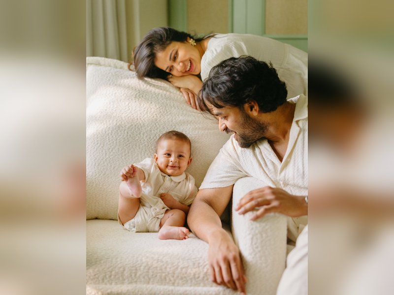 Varun Tej-Lavanya Tripathi reveal son Vaayuv's face as he turns 1 