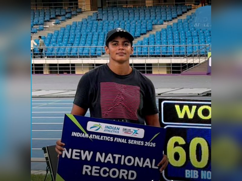 'Healthy competition' helps Tanya Chaudhary set national record in hammer throw in the Indian Athletics Series Final 2026 in New Delhi on Thursday. Photo credit: AFI/X
