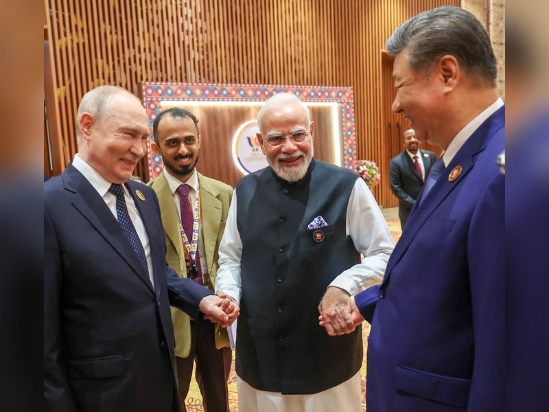 PM Modi's warm camaraderie with Putin, Xi on full display at BRICS Summit