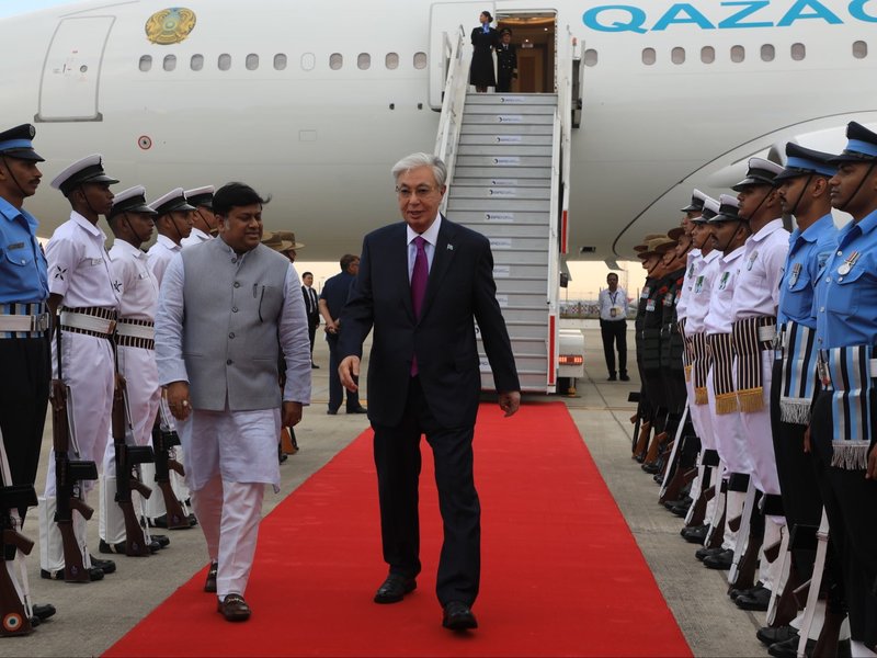Kazakhstan President Tokayev arrives in New Delhi for BRICS Summit 