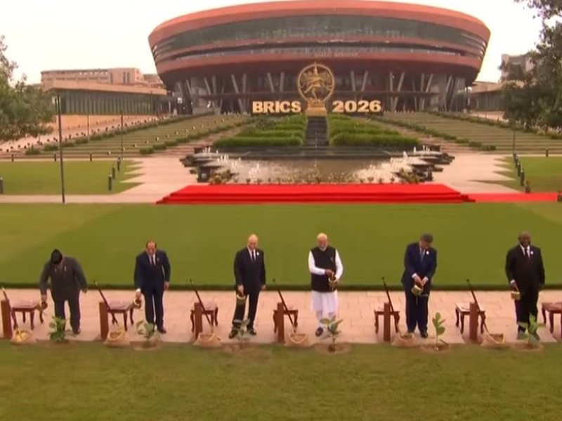 BRICS leaders join PM Modi in tree plantation initiative
