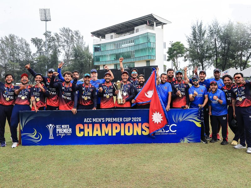 Nepal qualify for 2027 ODI Asia Cup after winning the ACC Men's Premier Cup final in Kuala Lumpur on Saturday. Photo credit:  ACC