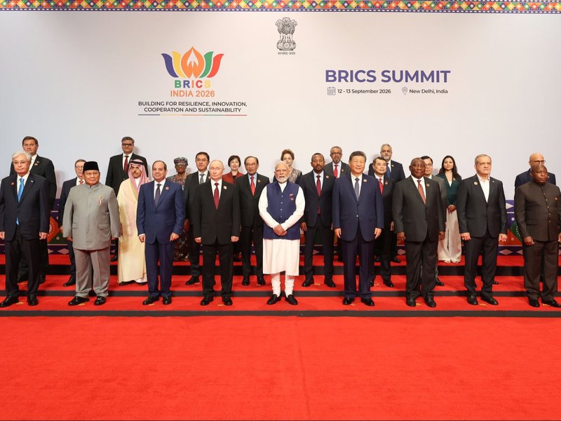 PM Modi joins world leaders for family photo on second day of BRICS Summit in New Delhi