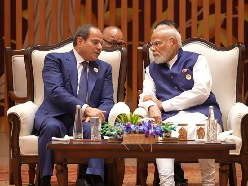 PM Modi, Egyptian President El-Sisi hold talks on sidelines of BRICS Summit in Delhi