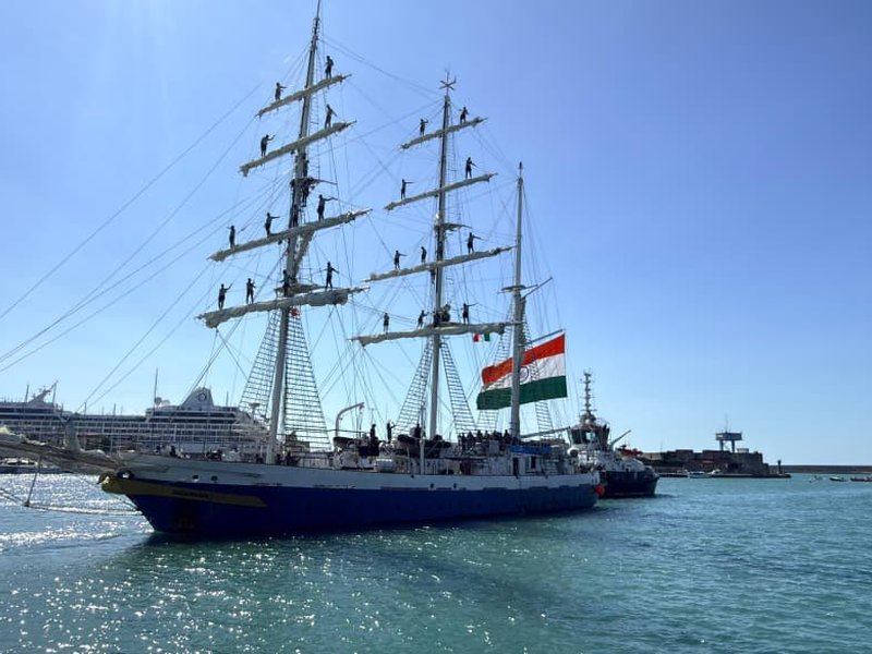INS Sudarshini sets sail from Italy, carries spirit of maritime partnership and vision of MAHASAGAR