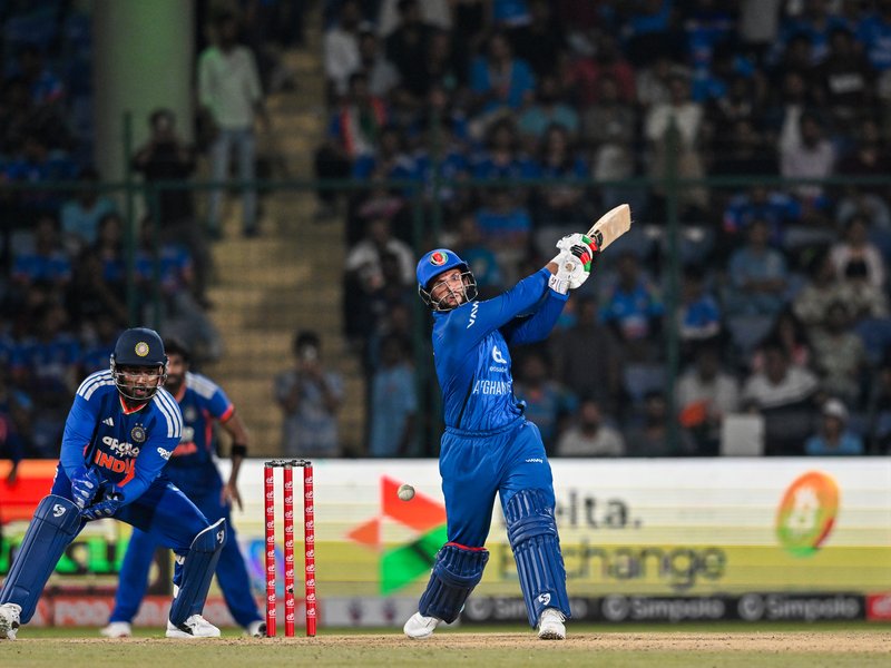 1st T20I: Omarzai’s late counter-attacking fifty takes Afghanistan to 156/8 against India