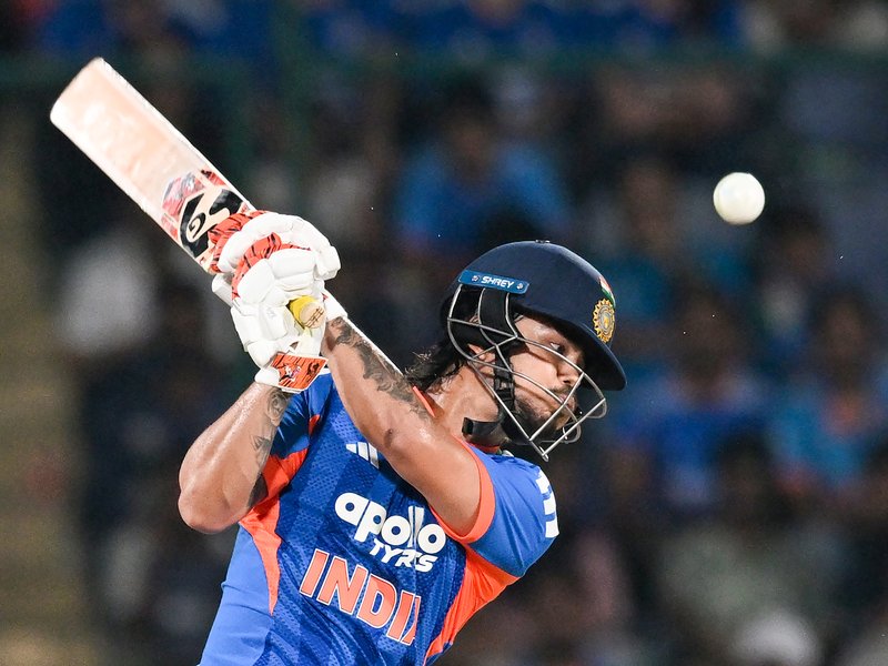 ‘The calmer you are in the middle, the better you get every day’, says Ishan Kishan ahead of the second T20I against Afghanistan in New Delhi on Tuesday. Photo credit: IANS