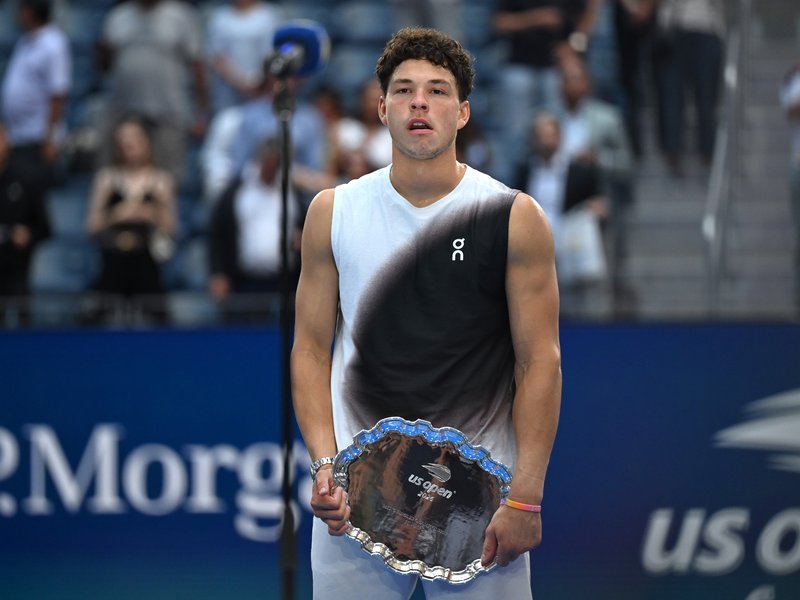 Ben Shelton resumes singles campaign with qualification spot for 2026 ATP Finals in Turin firmly in sight. Photo credit: ATP Tour