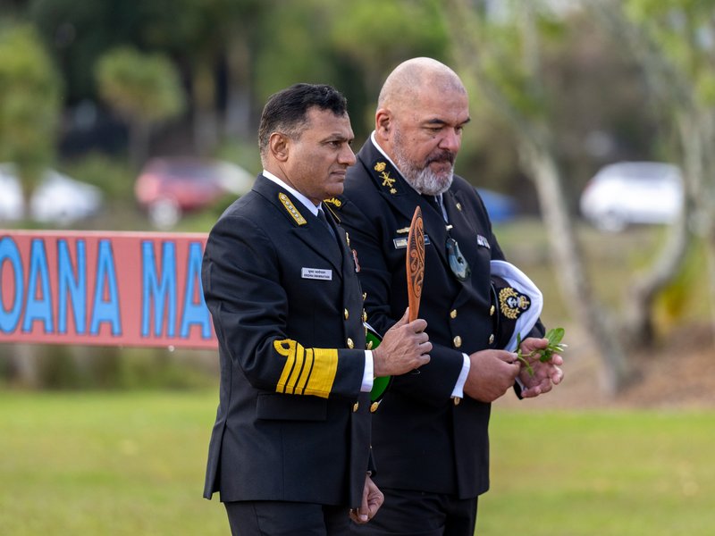 Indian Navy Chief accorded warm Maori welcome at New Zealand naval base in Auckland
