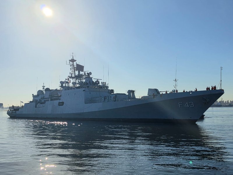 INS Trishul arrives in Alexandria, cultivating cooperation between Indian and Egyptian Navies