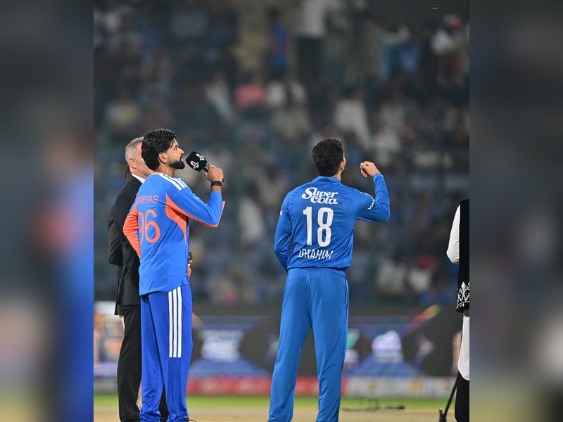 Ravi Bishnoi replaces Chakaravarthy as India bowl against unchanged Afghanistan in the second T20I of the three-match series at the Arun Jaitley Stadium in New Delhi on Tuesday.  Photo credit: IANS