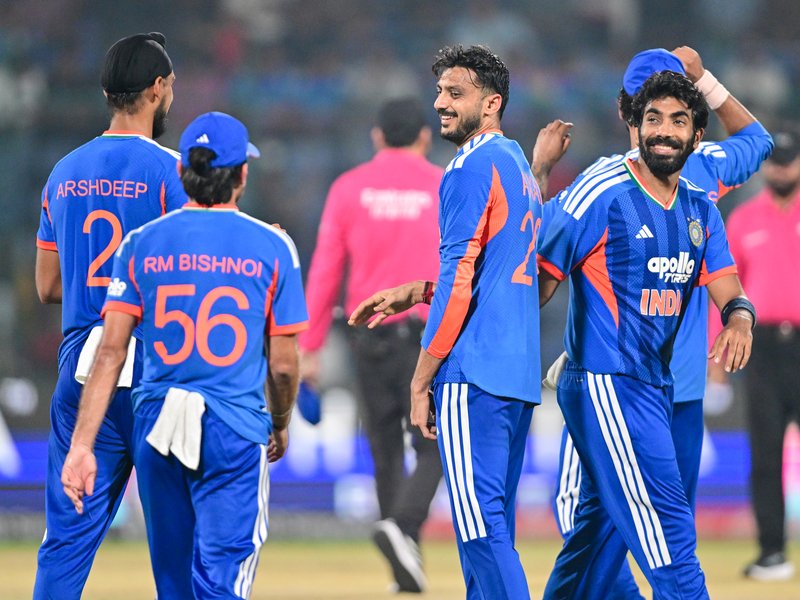 Rashid Khan, Gulbadin Nabi rally Afghanistan to 159/8 after early blows from India in the 2nd T20I at the Arun Jaitley Stadium in New Delhi on Tuesday. Photo credit: IANS