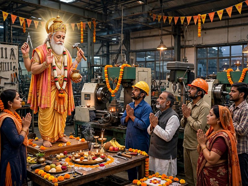 विश्वकर्मा जयंती 2026: विश्वकर्मा पूजा पर क्यों होती है मशीनों और औजारों की पूजा? जानिए धार्मिक महत्व