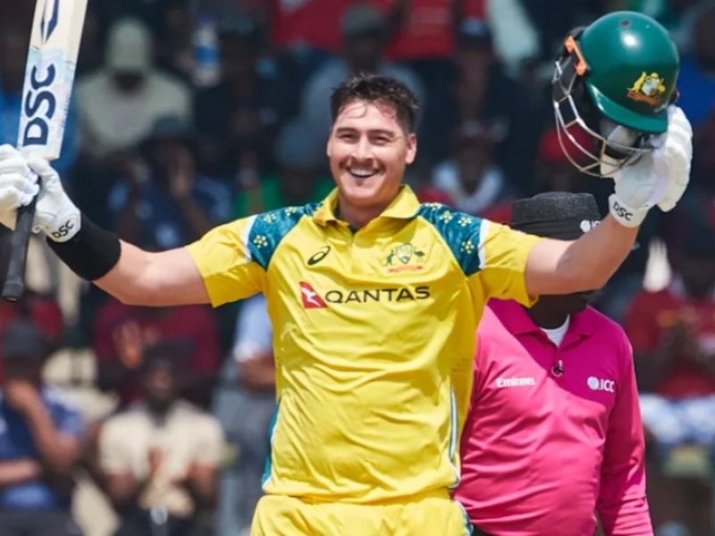 Higher up the order, I get a bit giddy: Renshaw after maiden ODI ton