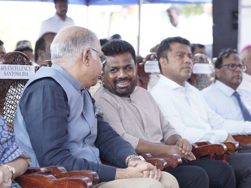 Dissanayake attends foundation-laying ceremony of another project funded by India