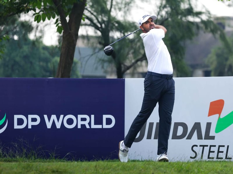 Khalin Joshi extends his lead in the Nava Raipur Open at the Fairway Golf & Lake Resort in Naya Raipur, Chhattisgarh, on Wednesday. Photo credit: PGTI