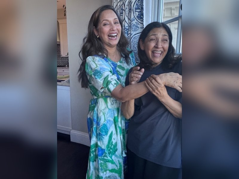 Deepti Naval meets Ashwini Bhave at her California home during US tour, says ‘creating memories again’