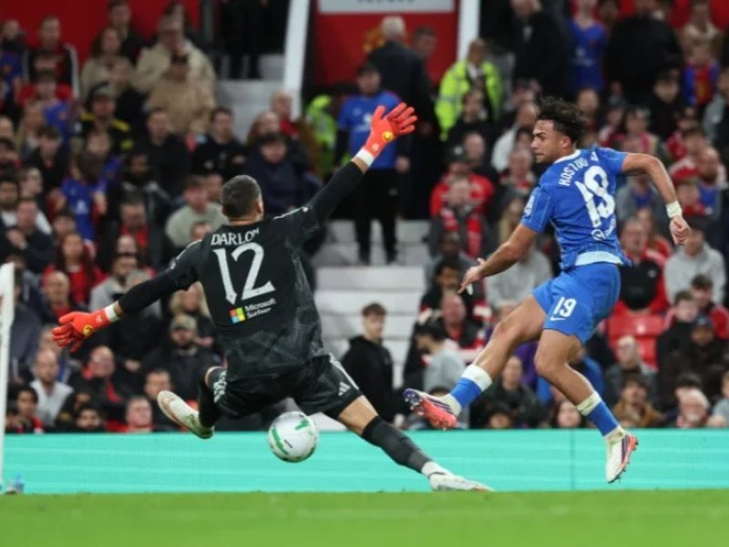 Brighton knock Man Utd out of the Carabao Cup; Villa, Everton, Fleetwood progress to Rd-4 