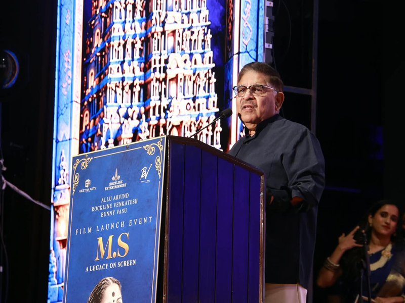Carnatic singer M S Subbulakshmi's biopic to hit screens post August 2027, says producer Allu Aravind (IANS Exclusive) (Photo:IANS/PR)