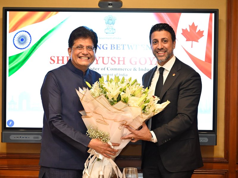 Piyush Goyal meets Canadian Minister Maninder Sidhu to seal trade pact soon