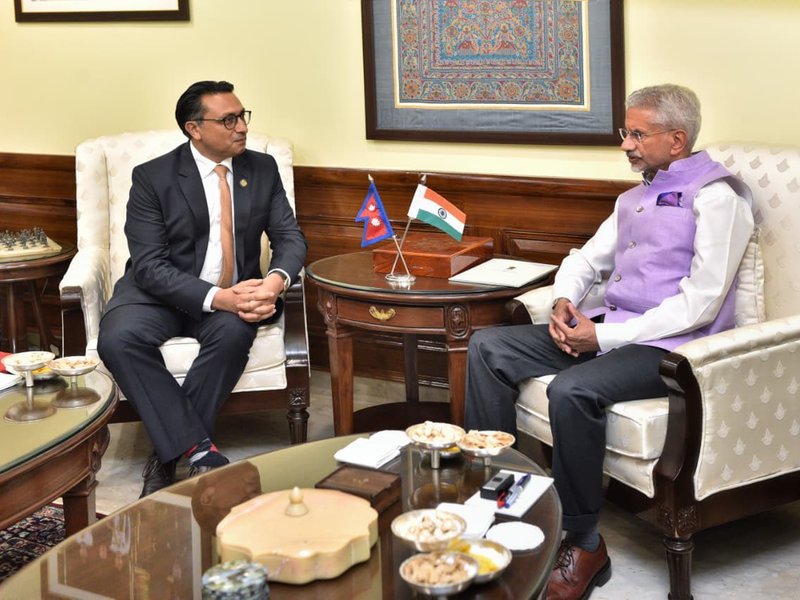 EAM Jaishankar and visiting Nepal Finance Minister discuss strengthening overall cooperation