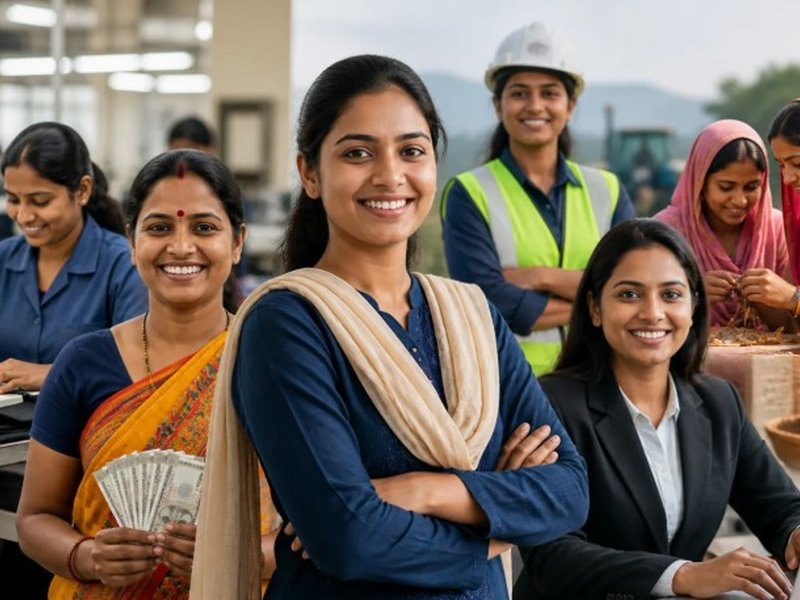 Women comprise over 40 pc of workforce in 57.8 pc districts in India