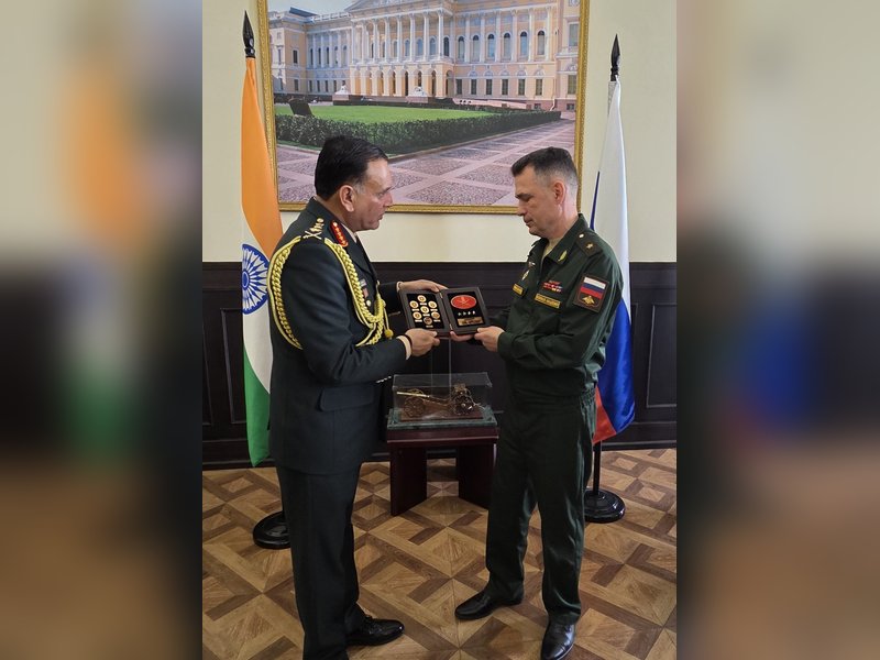 Army chief Dhiraj Seth visits Mikhailovskaya Military Artillery Academy in Russia's St. Petersburg