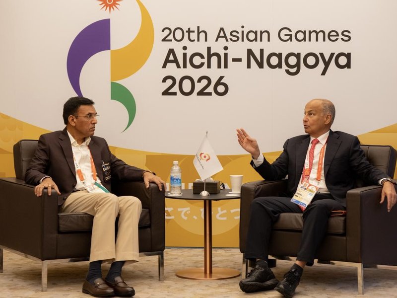 Asian Games: Sports Min Mandaviya meets OCA director, discusses strengthening India’s sporting ties