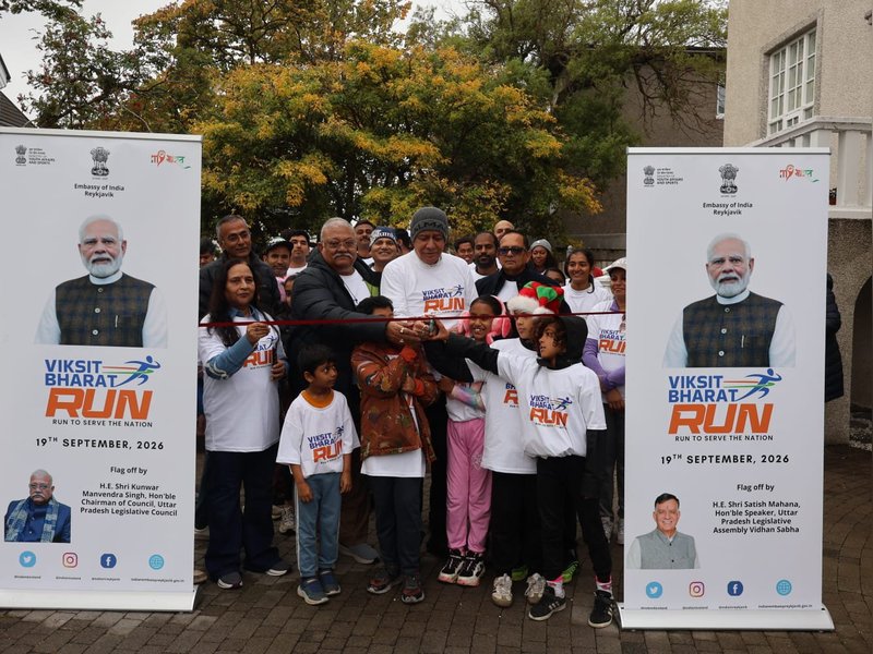 Indian Embassy in Iceland holds Viksit Bharat Run
