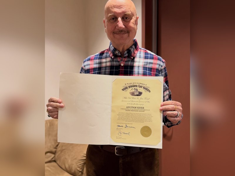 Anupam Kher feted by State of Ohio for his four-decade journey in cinema