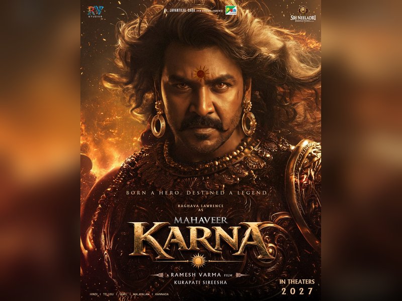 Raghava Lawrence's look as Karna in 'Mahaveer Karna' revealed(Photo: Pen Movies/X)