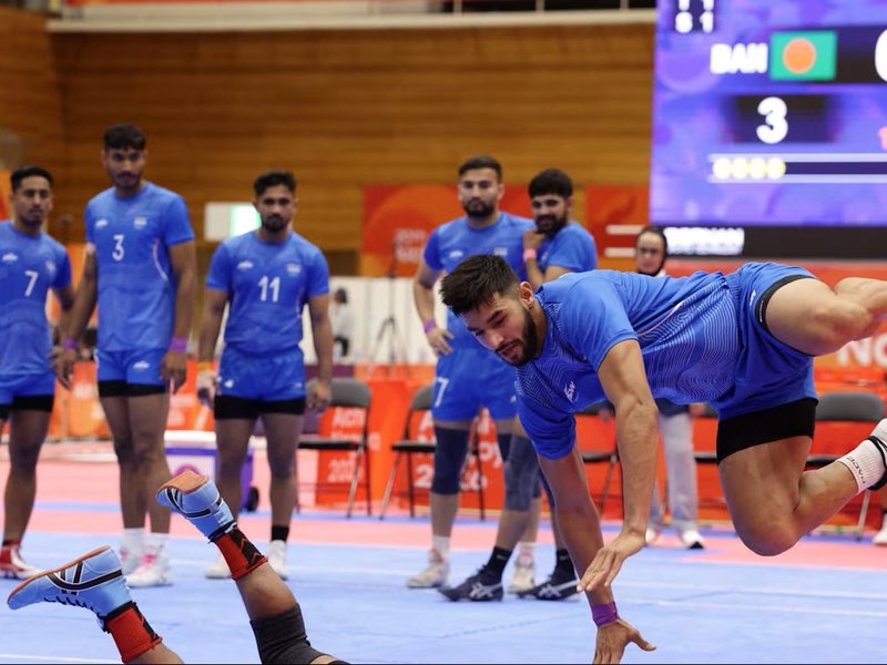 Asian Games: India complete unbeaten group stage with 37-21 win over Chinese Taipei in men’s kabaddi