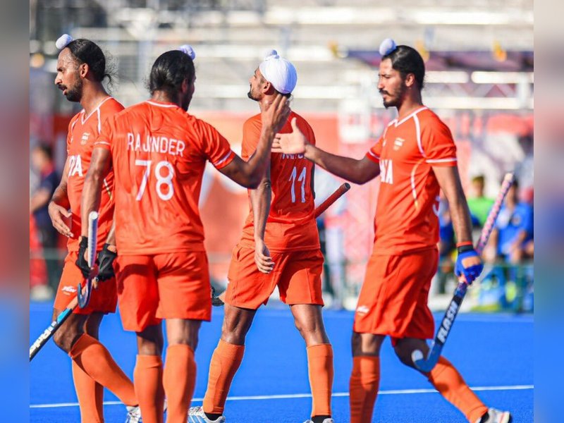 एशियन गेम्स 2026: भारतीय पुरुष हॉकी टीम ने साउथ कोरिया को 8-2 से रौंदा, अभिषेक-दिलप्रीत ने दागे दो-दो गोल