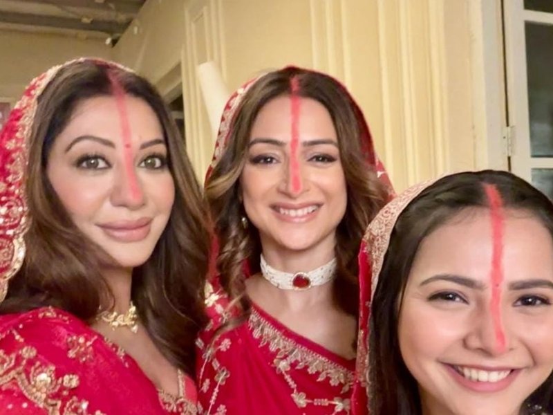 Gauri Pradhan shares glimpse of her first Chhath Puja from ‘Kyunki Saas Bhi Kabhi Bahu Thi 2’ sets