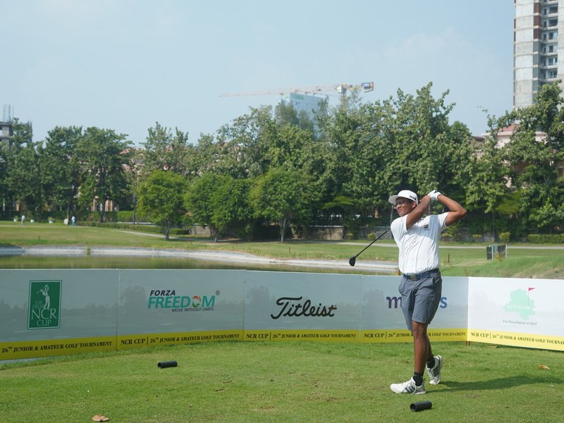 Shashank Sachin Gadre holds 36-hole lead, Gauri surges ahead on Day 2 of the 26th NCR Cup Junior & Amateur Golf Tournament at the Jaypee Greens Wish Town in Noida, UP, on Thursday. Photo credit: Delhi Golf Society