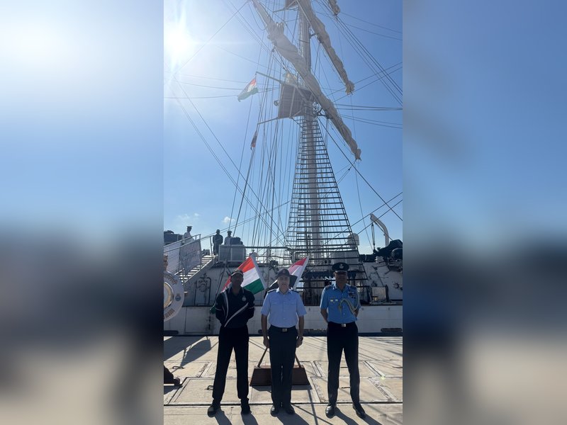 INS Sudarshini arrive in Egypt for second visit, strengthening bridges of friendship across seas