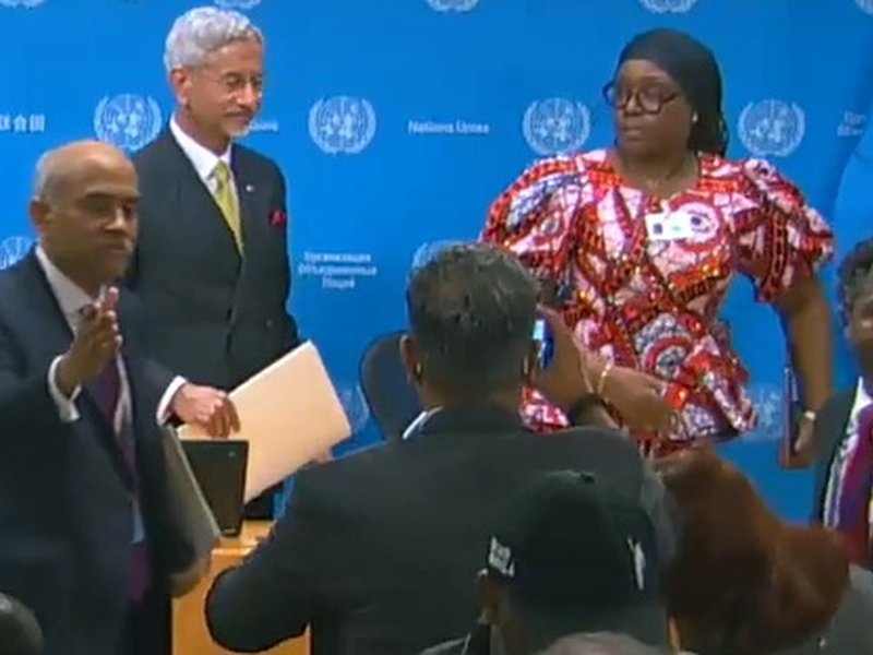 EAM shuts down Pakistani journalist at UN Headquarters: 'A terrorist country is asking me that?'