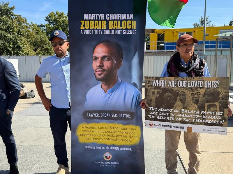 Protest rally in Geneva spotlights grave abuses by Pakistan in Balochistan