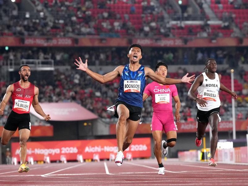 From teenage prodigy to Asian sprint star: Puripol Boonson's rise. Photo credit: Xinhua/X