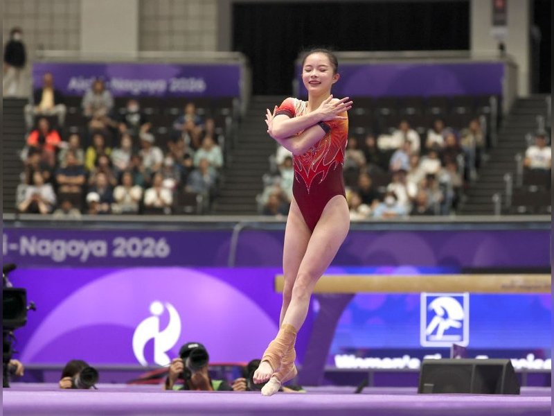 China wraps up seven gold medals in gymnastics in the Asian Games 2026. Photo credit: Xinhua
