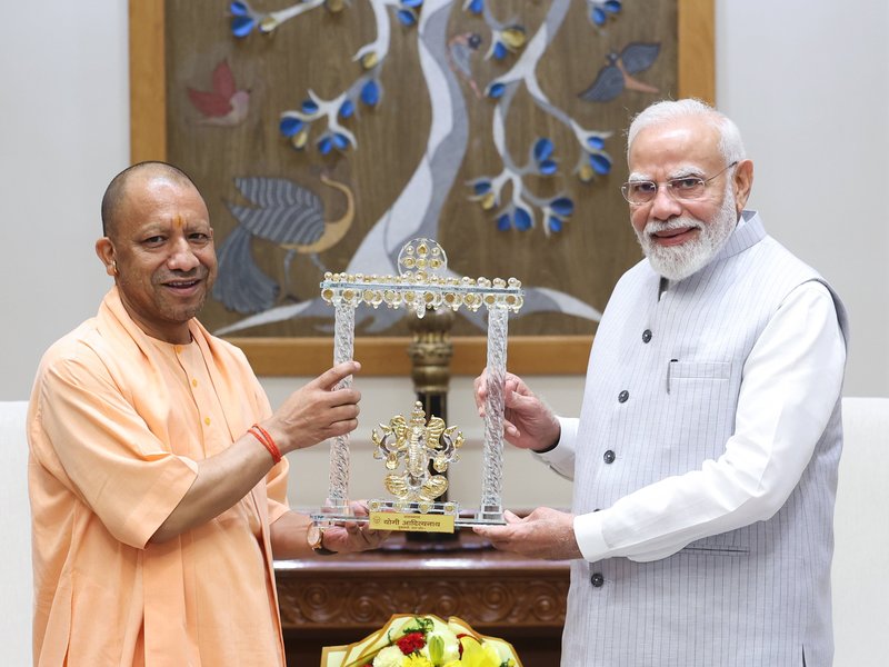 UP CM Yogi Adityanath meets Prime Minister Narendra Modi
