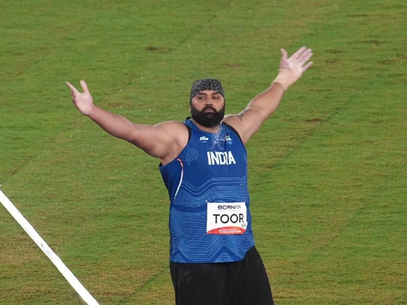 Tajinderpal Singh Toor’s title defense ends with silver in shot put in the Asian Games 2026 at the Nagoya City Mizuho Park Athletic Stadium in Nagoya, Japan, on Saturday. Photo credit: IANS