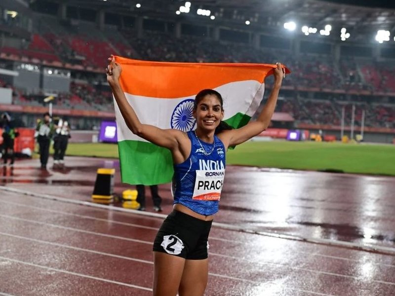 Prachi Choudhary wins bronze medal in women’s 400m; Animesh Kujur qualifies for 200m final in the Asian Games 2026 in Nagoya on Saturday. Photo credit: SAI Media