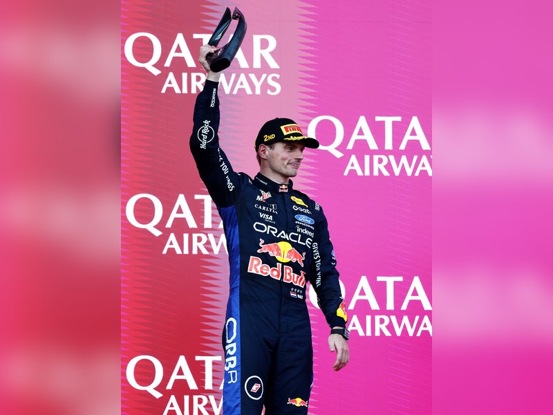 Russell holds off Verstappen to take victory in chaotic Azerbaijan Grand Prix at Baku on Saturday. Photo credit: Formula 1/X