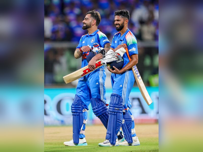 India bowling coach hails the impact of star batting pair Rohit Sharma and Virat Kohli ahead of the second ODI in Guwahati. Photo credit: IANS 